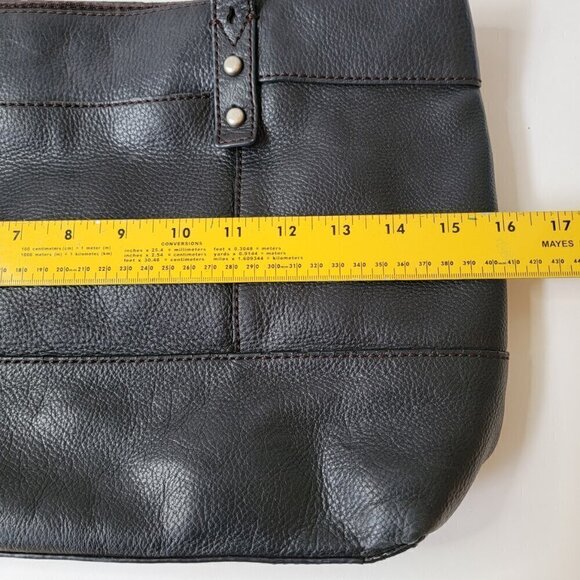 FOSSIL Black Leather Maddox XL Laptop Work Tote Shoulder Bag - Picture 11 of 13